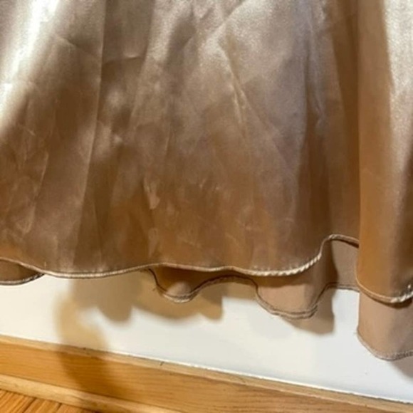 Vintage Gunne Sax Jessica McClintock Gold 90s Prom Mermaid Dress Size 5 - Picture 3 of 8